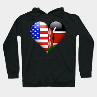 Half American Half Kenyan - Gift for Kenyan From Kenya Hoodie